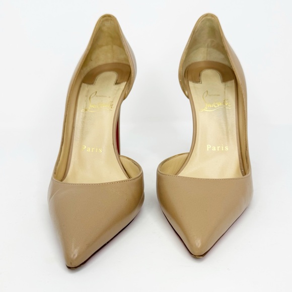 Christian Louboutin Iriza 100 mm Nappa Nude Size 38.5B - Picture 7 of 15
